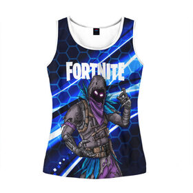 Женская майка 3D с принтом FORTNITE RAVEN в городе Новоалтайск, 100% полиэстер | круглая горловина, прямой силуэт, длина до линии бедра | 2019 | battle royale | chapter 2 | epic games | fortnite | game | season x | zombie | зомби | фортнайт