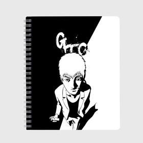 Тетрадь с принтом Great Teacher Onizuka в городе Новоалтайск, 100% бумага | 48 листов, плотность листов — 60 г/м2, плотность картонной обложки — 250 г/м2. Листы скреплены сбоку удобной пружинной спиралью. Уголки страниц и обложки скругленные. Цвет линий — светло-серый
 | Тематика изображения на принте: anime | great teacher | gto | oldschool anime | onizuka | аниме | аниме гто | анимэ | грейт тичер | гто | крутой учитель | крутой учитель онидзука | онидзука | онизука | старое аниме