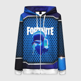 Женская толстовка 3D на молнии с принтом FORTNITE NINJA в городе Новоалтайск, 100% полиэстер | длина до линии бедра, манжеты и пояс оформлены мягкой тканевой резинкой, двухслойный капюшон со шнурком для регулировки, спереди молния, по бокам два кармана | 2019 | battle royale | chapter 2 | epic games | fortnite | game | season x | zombie | зомби | фортнайт