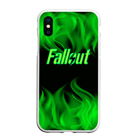 Чехол для iPhone XS Max матовый с принтом FALLOUT ФЭЛЛАУТ в городе Новоалтайск, Силикон | Область печати: задняя сторона чехла, без боковых панелей | Тематика изображения на принте: bethesda | bethesda game studios | fallout | fallout 4 | game | vault   tec | vault boy | игры | постапокалипсис | убежище 101