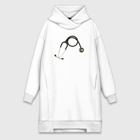 Платье-худи хлопок с принтом KEEP CALM IM A DOCTOR в городе Новоалтайск,  |  | keep calm | больница | врач | гинеколог | док | доктор | клиника | лор | мед сестра | медик | медицина | онколог | сердце | стетоскоп | терапевт | фонендоскоп | хирург
