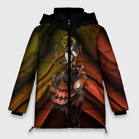 Женская зимняя куртка 3D с принтом Куруми Токисаки в городе Новоалтайск, верх — 100% полиэстер; подкладка — 100% полиэстер; утеплитель — 100% полиэстер | длина ниже бедра, силуэт Оверсайз. Есть воротник-стойка, отстегивающийся капюшон и ветрозащитная планка. 

Боковые карманы с листочкой на кнопках и внутренний карман на молнии | kurumi | tokisaki | аниме | дух | куруми | токисаки | тян