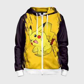 Детская толстовка 3D на молнии с принтом Happy Pikachu в городе Новоалтайск, 100% полиэстер |  манжеты и пояс оформлены широкой мягкой резинкой, двухслойный капюшон со шнурком для регулировки, спереди карманы и застежка-молния
 | anime | baby | cartoon | cute | kawaii | pika pika | pokemon | аниме | анимешные | глаза | детям | зайчик | зверек | кавайный | кот | котенок | кролик | малыш | милый | мордочка | мультяшный | няшный | пика пика | пикачу | покемон