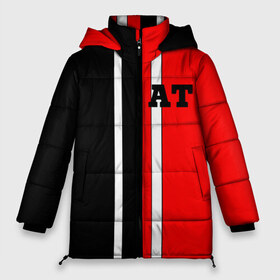 Женская зимняя куртка 3D с принтом Athletic team red and black в городе Новоалтайск, верх — 100% полиэстер; подкладка — 100% полиэстер; утеплитель — 100% полиэстер | длина ниже бедра, силуэт Оверсайз. Есть воротник-стойка, отстегивающийся капюшон и ветрозащитная планка. 

Боковые карманы с листочкой на кнопках и внутренний карман на молнии | at | athletic | athletic team | bodybuilding | crossfit | fitness | mma | motivation | power | sport | strong | team | traninig | workout | бодибилдинг | зож | кросфит | мотивация. сила.смешанные единоборства. | спорт | спорт зал | фитнес | фитн