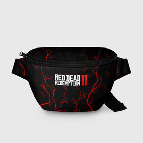 Поясная сумка 3D с принтом RED DEAD REDEMPTION 2 в городе Новоалтайск, 100% полиэстер | плотная ткань, ремень с регулируемой длиной, внутри несколько карманов для мелочей, основное отделение и карман с обратной стороны сумки застегиваются на молнию | dead | game | games | logo | rdr | rdr2 | red | red dead redemption 2 | redemption | дед | игра | игры | лого | логотип | логотипы | рдр | рдр2 | ред | редемпшен | редемпшн | символ | символы