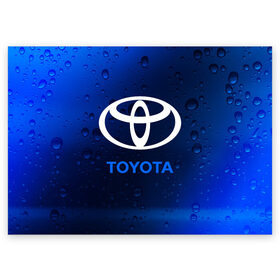 Поздравительная открытка с принтом TOYOTA / ТОЙОТА в городе Новоалтайск, 100% бумага | плотность бумаги 280 г/м2, матовая, на обратной стороне линовка и место для марки
 | Тематика изображения на принте: auto | camry | corolla | cruiser | land | logo | moto | rav | supra | toyota | авенсис | авто | автомобиль | камри | королла | крузер | ленд | лого | логотип | логотипы | марка | мото | рав | символ | тоета | тоеты | тойота | тойоты