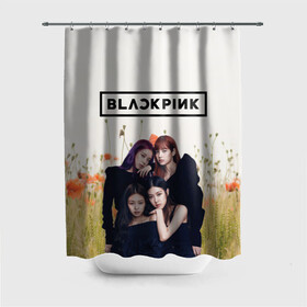 Штора 3D для ванной с принтом BlackPink в городе Новоалтайск, 100% полиэстер | плотность материала — 100 г/м2. Стандартный размер — 146 см х 180 см. По верхнему краю — пластиковые люверсы для креплений. В комплекте 10 пластиковых колец | blackpink  bts | bp | how you like that | jennie | jisoo | kill this love | lalisa | lalisa monoban | lisa | rose | yg | блекпинк | блэкпинк | голубая | дженни | джису | закат | лалиса | лалиса монобан | лиса | небо | облака | пак розэ | роза | 