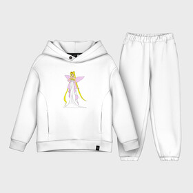Детский костюм хлопок Oversize с принтом Sailor Moon Серенити в городе Новоалтайск,  |  | bunny | luna | princess | serenity | stars | usagi | wings | ангел | волосы | девушка | детям | звездная | звезды | королева | корона | крылья | луна | любовь | малышка | марс | радуга | сейлор мун | токио | усаги цукино | школьные 