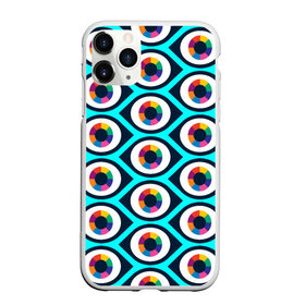 Чехол для iPhone 11 Pro матовый с принтом Глаза паттерн в городе Новоалтайск, Силикон |  | Тематика изображения на принте: геометрия | глаза | иллюзия | паттерн | психоделика | радуга | цвета