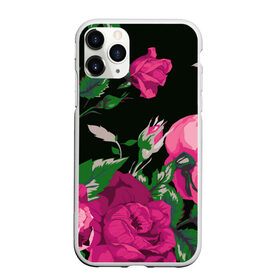 Чехол для iPhone 11 Pro Max матовый с принтом Розы в городе Новоалтайск, Силикон |  | Тематика изображения на принте: арт | бутон | бутоны | зеленый | краски | кусты роз | рисунок | роза | розовая роза | розовые розы | розовый | розы