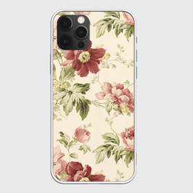 Чехол для iPhone 12 Pro Max с принтом Цветы в городе Новоалтайск, Силикон |  | Тематика изображения на принте: арт | зеленый | краски | красный | кремовый | ретро | рисунок | розовый | цветок | цветы