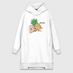 Платье-худи хлопок с принтом No one needs to know в городе Новоалтайск,  |  | hawaiian | hawaiian pizza | pineapple | pizza | pizza with pineapple | ананас и пицца | ананса | гавайская | гавайская пицца | пицца | пицца с ананасом