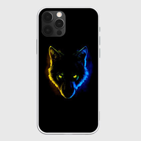 Чехол для iPhone 12 Pro Max с принтом Гипноз в городе Новоалтайск, Силикон |  | Тематика изображения на принте: ears | eyes | hypnosis | muzzle | neon | night | view | wolf | взгляд | волк | гипноз | глаза | неон | ночь | уши