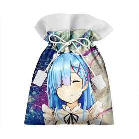 Подарочный 3D мешок с принтом Re: Zero. Жизнь с нуля в городе Новоалтайск, 100% полиэстер | Размер: 29*39 см | re: zero. жизнь с нуля в альтернативном мире | аниме | веб роман | манга