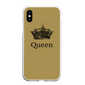 Чехол для iPhone XS Max матовый с принтом Фредди Меркьюри в городе Новоалтайск, Силикон | Область печати: задняя сторона чехла, без боковых панелей | queen | корона | рок | рок группа | фредди меркьюри.
