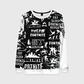 Женский свитшот 3D с принтом Fortnite. в городе Новоалтайск, 100% полиэстер с мягким внутренним слоем | круглый вырез горловины, мягкая резинка на манжетах и поясе, свободная посадка по фигуре | 2 глава | 2 сезон | fortnite | fortnite 2 | game | боевой пропуск | боевой пропуск 2 сезона 2 главы фортнайт | игра | фортнайт | экшен
