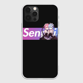 Чехол для iPhone 12 Pro Max с принтом ReZero в городе Новоалтайск, Силикон |  | Тематика изображения на принте: anime | glitch | japan | ram | re | rem | rezero | senpai | subaru | waifu | zero | анимация | аниме | вайфу | глитч | глич | мультсериал | мультфильм | семпай | сенпай | сериал | япония