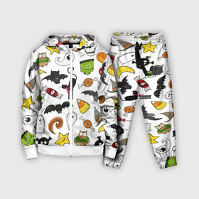 Детский костюм 3D с принтом Хэллоуин паттерн в городе Новоалтайск,  |  | cartoon | halloween | monsters | pattern | ведьма | детям | животные | звезда | звери | зомби | конфеты | кости | кошка | крылья | летучая мышь | монстры | нечисть | паук | паутина | подарок | привидение | призрак | скелет