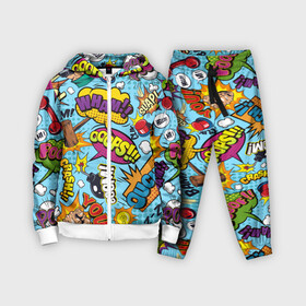 Детский костюм 3D с принтом Pop art comics в городе Новоалтайск,  |  | art | collage | comics | pattern
sticker | pop | pop art | popular | textures | арт | коллаж | комикс | паттерн | поп | поп арт | стикер | текстуры | фон