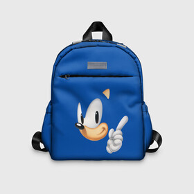 Детский рюкзак 3D с принтом Sonic. в городе Новоалтайск, 100% полиэстер | лямки с регулируемой длиной, сверху петелька, чтобы рюкзак можно было повесить на вешалку. Основное отделение закрывается на молнию, как и внешний карман. Внутри дополнительный карман. По бокам два дополнительных кармашка | game | sonic | sonic the hedgehog | видеоигра | доктор эггман | ёж | ёж соник | игра | сега | синий антропоморфный ёж | соник | соник в кино