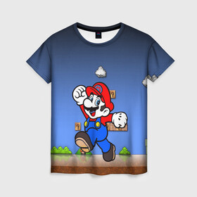 Женская футболка 3D с принтом mario в городе Новоалтайск, 100% полиэфир ( синтетическое хлопкоподобное полотно) | прямой крой, круглый вырез горловины, длина до линии бедер | all bosses | battles | boss | bosses | bowser | ending | fights | final | finale | lets play | luigi | mario | nintendo | ost | peach | playthrough | soundtrack | speedrun | super mario | super mario odyssey | switch | theme | wii