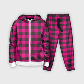 Детский костюм 3D с принтом Розовая клетка в городе Новоалтайск,  |  | cage | cage pattern | checkered ornament | ornament | pattern | pink | print cage | tartan | клетка | клетка узор | клетчатый орнамент | орнамент | принт клетка | розовая | розовая клетка | тартан | узор | шотландка | шотландская клетка