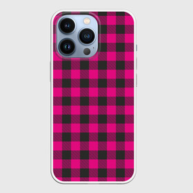 Чехол для iPhone 13 Pro с принтом Розовая клетка в городе Новоалтайск,  |  | Тематика изображения на принте: cage | cage pattern | checkered ornament | ornament | pattern | pink | print cage | tartan | клетка | клетка узор | клетчатый орнамент | орнамент | принт клетка | розовая | розовая клетка | тартан | узор | шотландка | шотландская клетка