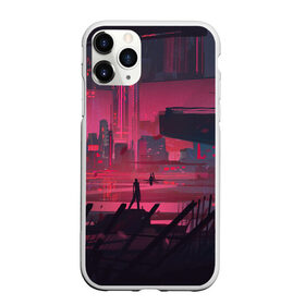Чехол для iPhone 11 Pro Max матовый с принтом Город Будущего в городе Новоалтайск, Силикон |  | город | город будущего | неон | рисунок