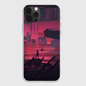 Чехол для iPhone 12 Pro Max с принтом Город Будущего в городе Новоалтайск, Силикон |  | город | город будущего | неон | рисунок