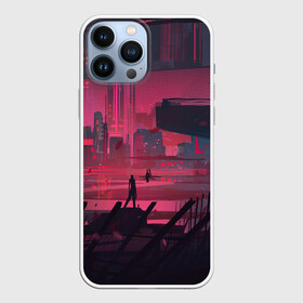 Чехол для iPhone 13 Pro Max с принтом Город Будущего в городе Новоалтайск,  |  | Тематика изображения на принте: город | город будущего | неон | рисунок