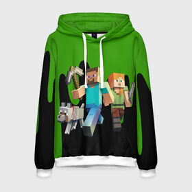 Мужская толстовка 3D с принтом minecraft в городе Новоалтайск, 100% полиэстер | двухслойный капюшон со шнурком для регулировки, мягкие манжеты на рукавах и по низу толстовки, спереди карман-кенгуру с мягким внутренним слоем. | minecraft | в майн | в майнкрафт | видео майнкрафт | игры | компот | компот в майнкрафт | майн | майнкрафт | майнкрафт но | нуб | нуб и про | нубик | троллинг | троллинг ловушка