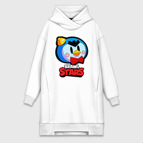 Платье-худи хлопок с принтом Mister P Brawl Stars в городе Новоалтайск,  |  | brawl | brawl st | brawl stars | colt | dynamike | game | leon | mister p | mobo | poco | shelly | stars | бравл | браво старс | динамайк | игра | игры | кольт | леон | мистер п | мистер пи | мобильные игры | пингвин | поко | старс | ш