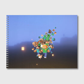 Альбом для рисования с принтом minecraft в городе Новоалтайск, 100% бумага
 | матовая бумага, плотность 200 мг. | minecraft | в майн | в майнкрафт | видео майнкрафт | игры | компот | компот в майнкрафт | майн | майнкрафт | майнкрафт но | нуб | нуб и про | нубик | троллинг | троллинг ловушка