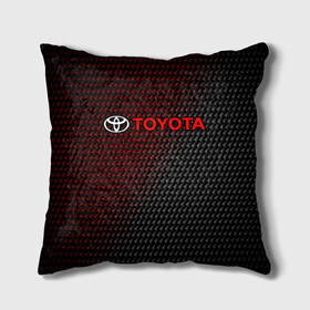 Подушка 3D с принтом TOYOTA / ТОЙОТА в городе Новоалтайск, наволочка – 100% полиэстер, наполнитель – холлофайбер (легкий наполнитель, не вызывает аллергию). | состоит из подушки и наволочки. Наволочка на молнии, легко снимается для стирки | auto | camry | corolla | cruiser | land | logo | moto | rav | supra | toyota | авенсис | авто | автомобиль | камри | королла | крузер | ленд | лого | логотип | логотипы | марка | мото | рав | символ | тоета | тоеты | тойота | тойоты
