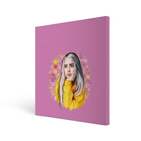 Холст квадратный с принтом Билли Айлиш / Billie Eilish в городе Новоалтайск, 100% ПВХ |  | billie | billie eilish | eilish | айлиш | билли | билли айлиш