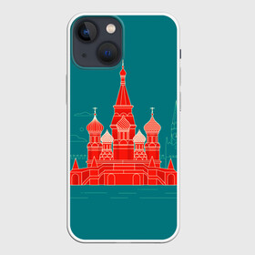 Чехол для iPhone 13 mini с принтом Москва в городе Новоалтайск,  |  | красная площадь | кремль | москва | патриот | россия | туризм