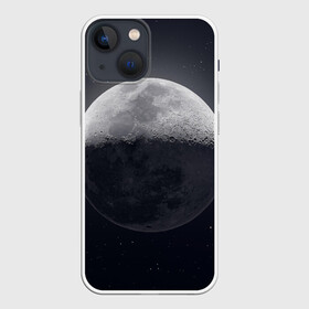 Чехол для iPhone 13 mini с принтом луна в городе Новоалтайск,  |  | Тематика изображения на принте: moon | звезды | космос | луна | планета