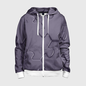 Детская толстовка 3D на молнии с принтом Puzzles в городе Новоалтайск, 100% полиэстер |  манжеты и пояс оформлены широкой мягкой резинкой, двухслойный капюшон со шнурком для регулировки, спереди карманы и застежка-молния
 | puzzles | геометрические пазлы | крупные пазлы | модные пазлы | пазл | пазлы