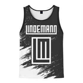 Мужская майка 3D с принтом LINDEMANN ЛИНДЕМАНН в городе Новоалтайск, 100% полиэстер | круглая горловина, приталенный силуэт, длина до линии бедра. Пройма и горловина окантованы тонкой бейкой | 