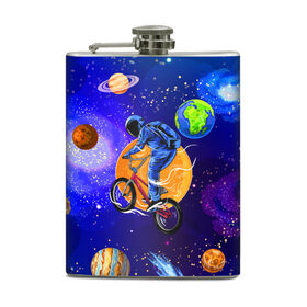 Фляга с принтом Space bicycle в городе Новоалтайск, металлический корпус | емкость 0,22 л, размер 125 х 94 мм. Виниловая наклейка запечатывается полностью | astronaut | bicycle | comet | cosmos | earth | jupiter | mars | moon | saturn | space | spacesuit | star | астронавт | велосипед | звезда | земля | комета | космонавт | космос | луна | марс | сатурн | скафандр | юлитер
