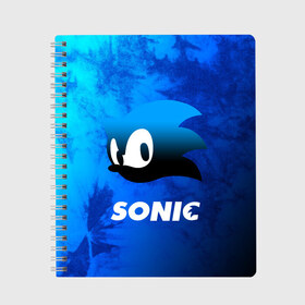 Тетрадь с принтом СОНИК SONIC в городе Новоалтайск, 100% бумага | 48 листов, плотность листов — 60 г/м2, плотность картонной обложки — 250 г/м2. Листы скреплены сбоку удобной пружинной спиралью. Уголки страниц и обложки скругленные. Цвет линий — светло-серый
 | Тематика изображения на принте: adventure | game | games | hedgehog | movie | mult | sonic | the | unleashed | ежик | игра | игры | кино | мульт | мультик | мультфильм | соник | фильм