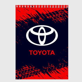 Скетчбук с принтом TOYOTA ТОЙОТА в городе Новоалтайск, 100% бумага
 | 48 листов, плотность листов — 100 г/м2, плотность картонной обложки — 250 г/м2. Листы скреплены сверху удобной пружинной спиралью | Тематика изображения на принте: auto | camry | corolla | cruiser | land | logo | moto | rav | supra | toyota | авенсис | авто | автомобиль | камри | королла | крузер | ленд | лого | логотип | логотипы | марка | мото | рав | символ | тоета | тоеты | тойота | тойоты