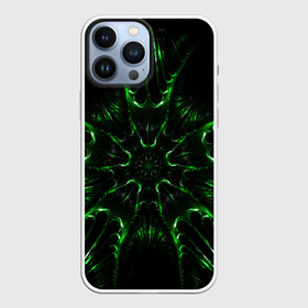 Чехол для iPhone 13 Pro Max с принтом Зелёное Очарование в городе Новоалтайск,  |  | abstraction | flower | green | green flower | абстракция | зелёный | зелёный цветок | узоры | цветок