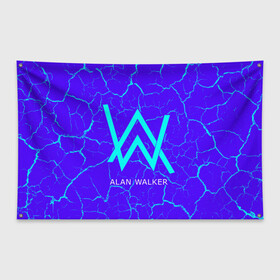 Флаг-баннер с принтом ALAN WALKER АЛАН УОКЕР в городе Новоалтайск, 100% полиэстер | размер 67 х 109 см, плотность ткани — 95 г/м2; по краям флага есть четыре люверса для крепления | alan | faded | house | logo | music | walker | алан | вокер | волкер | диджей | лого | логотип | логотипы | музыка | музыкант | символ | символы | танцеальная | уокер | хаус | электронная