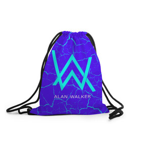 Рюкзак-мешок 3D с принтом ALAN WALKER / АЛАН УОКЕР в городе Новоалтайск, 100% полиэстер | плотность ткани — 200 г/м2, размер — 35 х 45 см; лямки — толстые шнурки, застежка на шнуровке, без карманов и подкладки | alan | faded | house | logo | music | walker | алан | вокер | волкер | диджей | лого | логотип | логотипы | музыка | музыкант | символ | символы | танцеальная | уокер | хаус | электронная