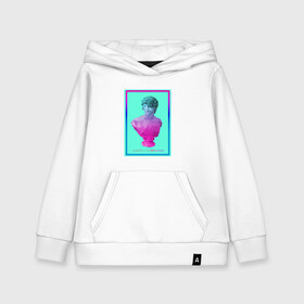 Детская толстовка хлопок с принтом Vaporwave 10 в городе Новоалтайск, 100% хлопок | Круглый горловой вырез, эластичные манжеты, пояс, капюшен | Тематика изображения на принте: electronica | music | киберпанк | лаунж | музыка | поп | скульптура
