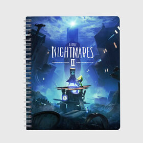 Тетрадь с принтом Little Nightmares 2 в городе Новоалтайск, 100% бумага | 48 листов, плотность листов — 60 г/м2, плотность картонной обложки — 250 г/м2. Листы скреплены сбоку удобной пружинной спиралью. Уголки страниц и обложки скругленные. Цвет линий — светло-серый
 | bandai | game | indie | little | namco | nightmares | игра | инди | квест | маленькие | моно | платформер | хоррор | шестая