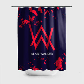 Штора 3D для ванной с принтом ALAN WALKER / АЛАН УОКЕР в городе Новоалтайск, 100% полиэстер | плотность материала — 100 г/м2. Стандартный размер — 146 см х 180 см. По верхнему краю — пластиковые люверсы для креплений. В комплекте 10 пластиковых колец | alan | faded | house | logo | music | walker | алан | вокер | волкер | диджей | лого | логотип | логотипы | музыка | музыкант | символ | символы | танцеальная | уокер | хаус | электронная