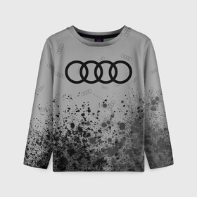 Детский лонгслив 3D с принтом AUDI / АУДИ в городе Новоалтайск, 100% полиэстер | длинные рукава, круглый вырез горловины, полуприлегающий силуэт
 | Тематика изображения на принте: audi | auto | felb | logo | moto | quattro | sport | symbol | авто | автомобильные | ауди | кватро | кольца | лого | логотип | логотипы | марка | мото | символ | спорт | фгвш | шильдик