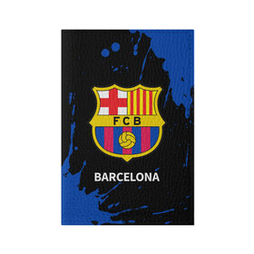 Обложка для паспорта матовая кожа с принтом BARCELONA / БАРСЕЛОНА в городе Новоалтайск, натуральная матовая кожа | размер 19,3 х 13,7 см; прозрачные пластиковые крепления | Тематика изображения на принте: barca | barcelona | barsa | barselona | fcb | logo | messi | барса | барселона | знак | клуб | лого | логотип | логотипы | месси | символ | символы | футбол | футбольная | футбольный